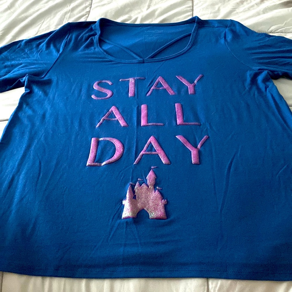 NWT HerUniverse/Disney Parks L Stay All Day top